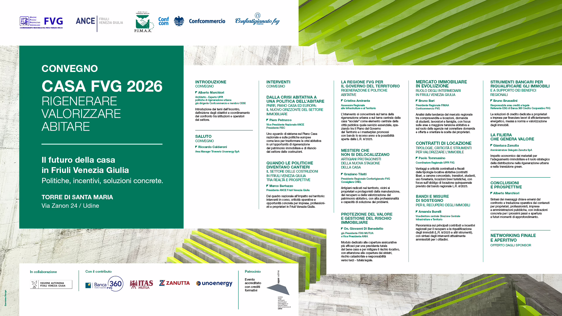 Programma del Convegno CASA FVG 2026